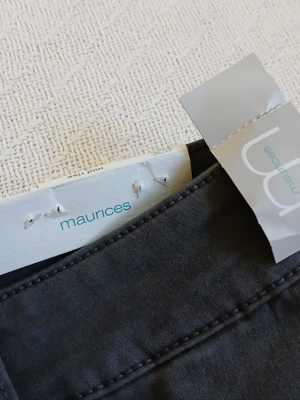 maurices ♡ jegging midrise denim flex gray large casual minimalist basics quiet - Picture 5 of 9